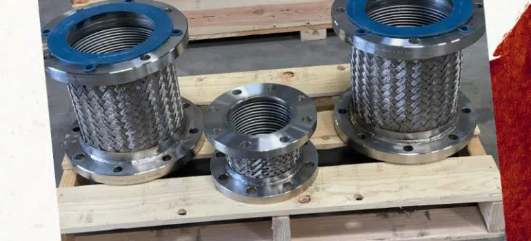 High Pressure Braided 8 Inch and 5 Inch bellows connectors for an O&G Operator in Alaska.