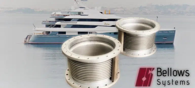 MTU 16v4000 Exhaust Bellows supplied for a Luxury Mega Yacht